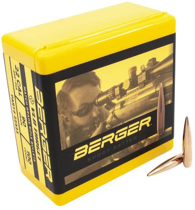 Picture of Berger Bullets 22423 Vld Target Match Grade 22 Cal .224 90 Gr Secant Very Low Drag 100 Per Box 
