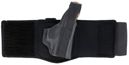 Picture of Desantis Gunhide 014Pc8bz0 Die Hard Rig Ankle Black Leather Fits Glock 43/43X Right Hand 