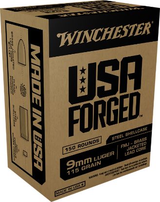 Picture of Winchester Ammo Win9s Usa Forged 9Mm Luger 115 Gr Full Metal Jacket 150 Per Box/ 5 Case 