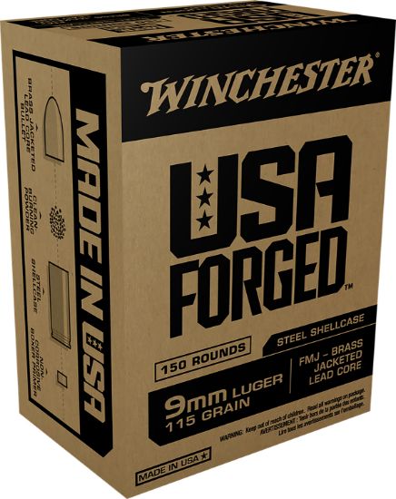 Picture of Winchester Ammo Win9s Usa Forged 9Mm Luger 115 Gr Full Metal Jacket 150 Per Box/ 5 Case 