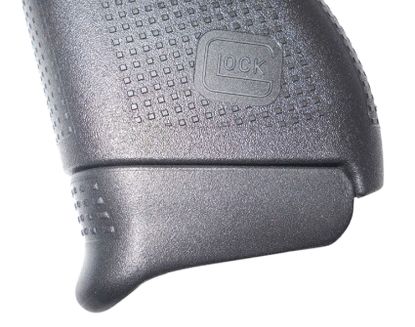 Picture of Pearce Grip Pg43+1 Magazine Extension Made Of Polymer With Black Finish & 3/4" Gripping Surface For Glock 43 (Adds 1Rd) 