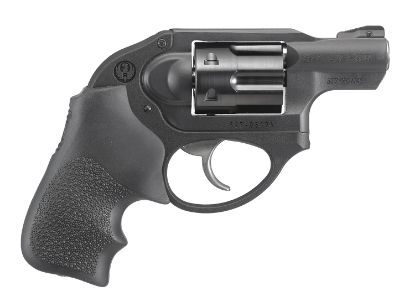 Picture of Ruger 5452 Lcr Small Frame 327 Federal Mag 6 Shot, 1.87" Matte Black Steel Barrel, Black Pvd Cylinder, Matte Black Stainless Steel Frame, Black Hogue Tamer Monogrip, Shrouded Hammer 