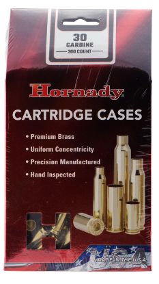 Picture of Hornady 8650 Unprimed Cases Cartridge 30 Carbine Rifle Brass 