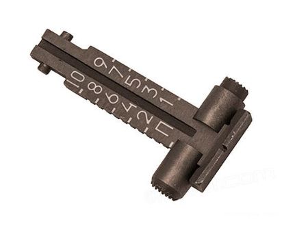 Picture of Izhmash 1000M Rear Sight Leaf Assembly With Cyrillic "Dy" Battle Mark For 7.62X39mm 5.56X45mm And 5.45X39mm Ak74 And Ak100 Rifles