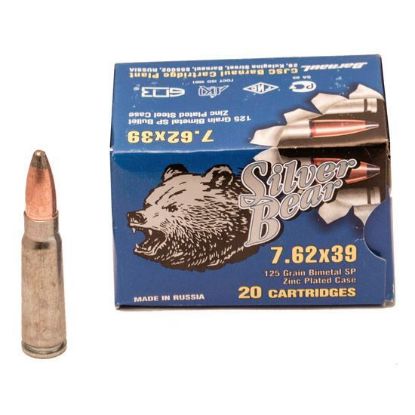 Picture of Bear Ammo 7.62X39mm 125 Grain Soft Point 500 Round Case