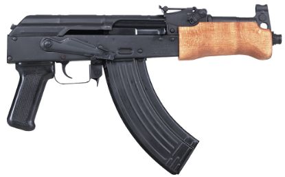 Picture of Century Arms Hg2137n Draco Mini (Romanian Made) 7.62X39mm 30+1 7.75" Threaded Barrel, Black Stamped Receiver, Black Polymer Grip, Enhanced Trigger Group, Includes 1 Us Palm 30Rd Magazine 