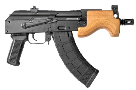 Picture of Century Arms Hg2797n Draco Micro 7.62X39mm 30+1 6.25" Threaded Barrel, Black Stamped Receiver, Premium Handguard, Black Polymer Grip, Enhanced Trigger Group, Includes 1 Us Palm 30Rd Magazine 