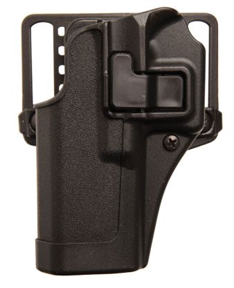 Picture of Blackhawk 410568Bkl Serpa Cqc Owb Size 68 Matte Black Polymer Belt Loop/Paddle Compatible W/Glock 43 Left Hand 