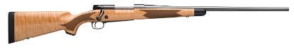 Picture of Winchester Repeating Arms 535218226 Model 70 Super Grade 270 Win Caliber With 5+1 Capacity, 24" Barrel, High Polished Blued Metal Finish & Gloss Aaa Maple Stock Right Hand (Full Size) 