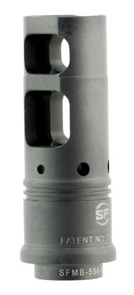 Picture of Surefire Sfmb5561228 Suppressor Adapter Muzzle Brake 5.56X45mm Nato 1/2"-28 Tpi Stainless Steel 