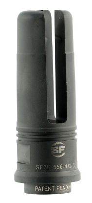 Picture of Surefire Sf3p5561228 Suppressor Adapter Flash Hider 5.56X45mm Nato 1/2"-28 Tpi Stainless Steel Black Nitride 