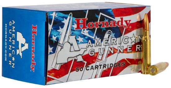 Picture of Hornady 80967 American Gunner 308 Win 155 Gr Hollow Point Boat Tail 50 Per Box/ 10 Case 