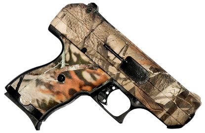 Picture of Hi-Point 916Wc C9 9Mm Luger 8+1 3.50" Black Steel Barrel, Hydro-Dipped Woodland Camo Serrated Steel Slide, Hydro-Dipped Woodland Camo Polymer Frame & Grip 