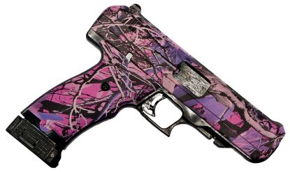 Picture of Hi-Point 34010Pi Jcp 40 S&W 10+1 4.50" Black Steel Barrel, Hydro-Dipped Pink Camo Serrated Steel Slide, Hydro-Dipped Pink Camo Polymer Frame W/Picatinny Rail & Grip 