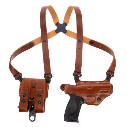 Picture of Galco Mc446 Miami Classic Shoulder System Size Fits Chest Up To 56" Tan Leather Fits Springfield Xd Fits Springfield Xd Mod. 2 Right Hand 