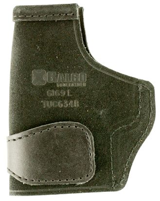 Picture of Galco Tuc634b Tuck-N-Go 2.0 Iwb Black Leather Uniclip/Stealth Clip Fits Kimber Solo/S&W M&P Bodyguard W/Ct Laser Ambidextrous 