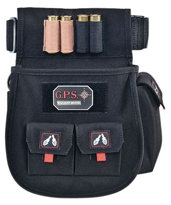 Picture of Gps Bags 1094Csp Deluxe Double Shotshell Pouch Black Polyester Waist Mount 