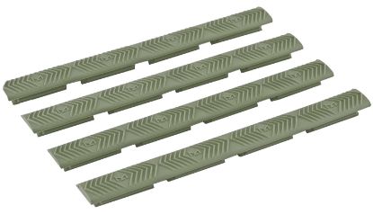 Picture of Ergo 4332Od Wedgelok Slot Cover Od Green Rubber, 7 Slot Low Profile W/Aggressive Texture 4 Per Pack 