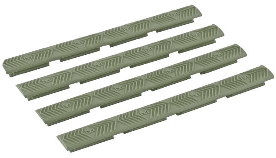 Picture of Ergo 4332Od Wedgelok Slot Cover Od Green Rubber, 7 Slot Low Profile W/Aggressive Texture 4 Per Pack 