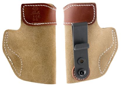 Picture of Desantis Gunhide 106Nbd6z0 Sof-Tuck Iwb Natural Leather/Suede Belt Clip Compatible W/Glock 43 Left Hand 