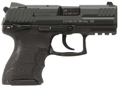 Picture of Hk 81000085 P30sk Subcompact V1 Light Lem *Ma Compliant 9Mm Luger 3.27" 10+1 (2) Black Black Steel Slide Black Interchangeable Backstrap Grip 