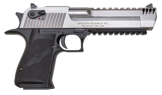 Picture of Magnum Research De50asimb Desert Eagle Mark Xix L6 50 Ae 6" 7+1 Black Hardcoat Anodized Aluminum Frame Stainless Steel Slide Black Polymer Grip 