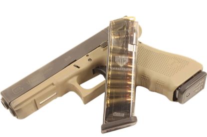 Picture of Ets Group Glk17 Pistol Mags 17Rd 9Mm Luger Compatible W/ Glock 17/18/19/26/45/34 Clear Polymer 