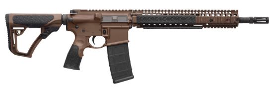 Picture of Daniel Defense 0208815126055 Ddm4 M4a1 *Ca Compliant 5.56X45mm Nato 14.50" 10+1 Mil-Spec Brown Cerakote 6 Position W/Softtouch Overmolding Stock 