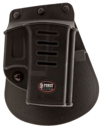 Picture of Fobus Gl26nd Passive Retention Evolution Owb Black Polymer Paddle Fits Glock 26 Fits Glock 33 Fits Glock 27 Right Hand 