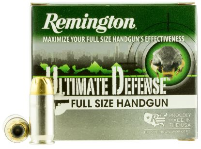 Picture of Remington Ammunition 28971 Ultimate Defense Full Size Handgun 45 Acp 185 Gr Brass Jacket Hollow Point 20 Per Box/ 25 Case 