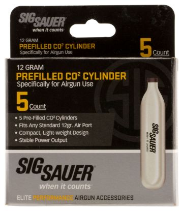Picture of Sig Sauer Airguns Ac125 Co2 Cylinders 12 Gram 5 Per Pack 