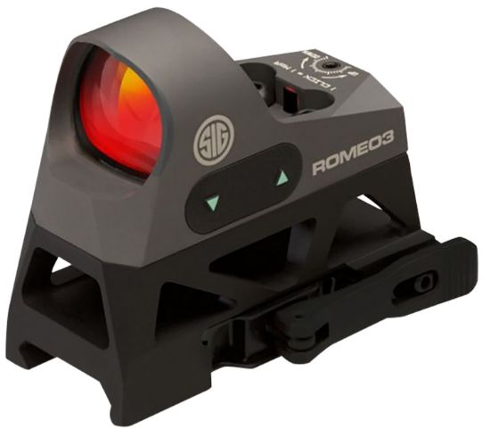 Picture of Sig Sauer Electro-Optics Sor31002 Romeo3 Graphite 1X25mm 3 Moa Red Dot Reticle Illuminated 