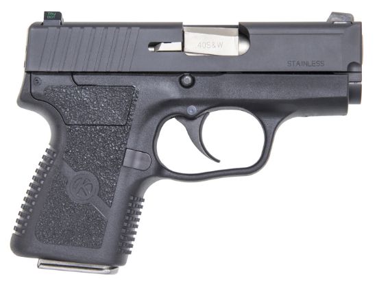 Picture of Kahr Arms Pm4044n Pm 40 S&W Caliber With 3.10" Barrel, 5+1 Or 6+1 Capacity, Black Finish Frame, Serrated Matte Black Stainless Steel Slide & Textured Polymer Grip 