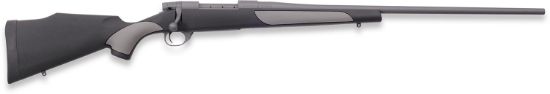 Picture of Weatherby Vtg65cmr4o Vanguard Weatherguard 6.5 Creedmoor 4+1 24" Barrel/Rec. W/Tactical Gray Cerakote Finish, Black W/Gray Panels Fixed Monte Carlo Griptonite Stock 