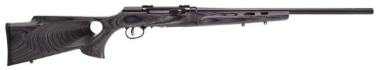 Picture of Savage Arms 47005 A17 Target Semi-Auto 17 Hmr Caliber With 10+1 Capacity, 22" Barrel, Black Metal Finish & Fixed Thumbhole Gray Laminate Stock Right Hand (Full Size) 