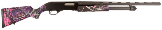 Picture of Stevens 22561 320 Field Compact 20 Gauge 3" 5+1 22" Matte Black Vent Rib Barrel, Matte Black Carbon Steel Receiver, Muddy Girl Stock Includes Modified Choke Tube 