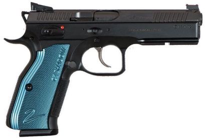 Picture of Cz Shadow 2 9Mm Black Polycoat Blue Grips 3X 17Rd Mags
