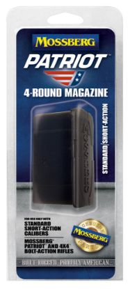 Picture of Mossberg 95347 Drop Box Magazine Patriot 5Rd 6.5 Creedmoor/308 Win/7Mm-08 Rem/243 Win Fits Mossberg 4X4 Short Action Black Polymer 