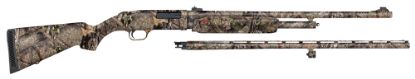 Picture of Mossberg 54183 500 Field/Deer 20 Gauge 5+1 3" 26" Vent Rib/24" Slugster Barrels, Overall Mossy Oak Break-Up Country, Synthetic Stock, Includes Accu-Set Chokes 