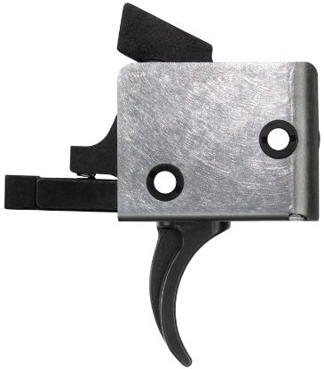 Picture of Cmc Triggers 93501 Drop-In Single-Stage Curved Trigger With 5-5.50 Lbs Draw Weight & Black/Silver Finish For Ar-15/Ar-10 