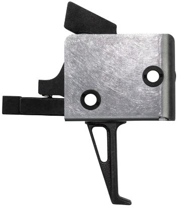 Picture of Cmc Triggers 91503 Drop-In Single-Stage Flat Trigger With 3-3.50 Lbs Draw Weight & Black/Silver Finish For Ar-15/Ar-10 