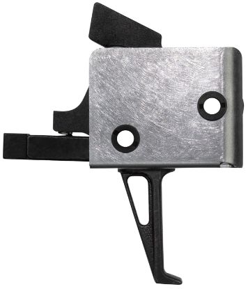 Picture of Cmc Triggers 92503 Drop-In Single-Stage Flat Trigger With 4-4.50 Lbs Draw Weight & Black/Silver Finish For Ar-15/Ar-10 