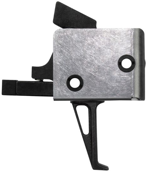 Picture of Cmc Triggers 92503 Drop-In Single-Stage Flat Trigger With 4-4.50 Lbs Draw Weight & Black/Silver Finish For Ar-15/Ar-10 