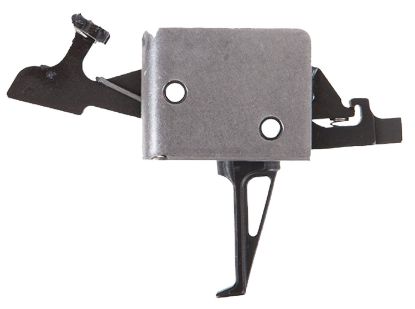 Picture of Cmc Triggers 92504 Drop-In Two-Stage Flat Trigger With 2 Lbs Draw Weight & Black/Silver Finish For Ar-15/Ar-10 
