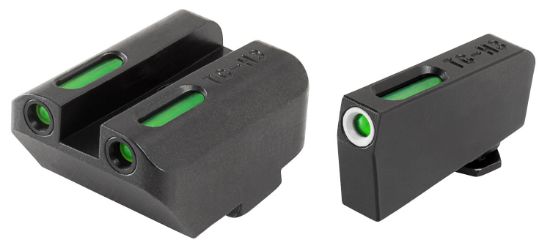 Picture of Truglo Tg13gl5a Tfx Black | Green Tritium & Fiber Optic White Outline Front Sight Green Tritium & Fiber Optic Rear Sight 