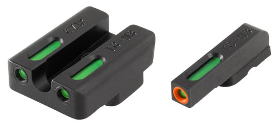 Picture of Truglo Tg13cz1pc Tfx Pro Black | Green Tritium & Fiber Optic Orange Outline Front Sight Green Tritium & Fiber Optic Rear Sight 