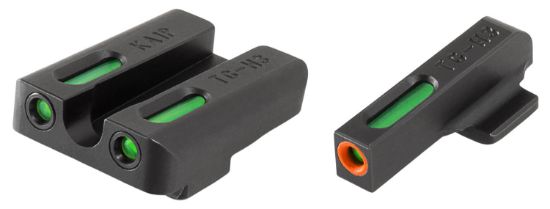 Picture of Truglo Tg13ka1pc Tfx Pro Black | Green Tritium & Fiber Optic Orange Outline Front Sight Green Tritium & Fiber Optic Rear Sight 