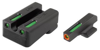 Picture of Truglo Tg13km1pc Tfx Pro Black | Green Tritium & Fiber Optic Orange Outline Front Sight Green Tritium & Fiber Optic Rear Sight 