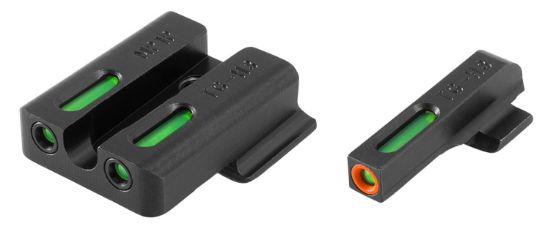 Picture of Truglo Tg13mp1pc Tfx Pro Black | Green Tritium & Fiber Optic Orange Outline Front Sight Green Tritium & Fiber Optic Rear Sight 