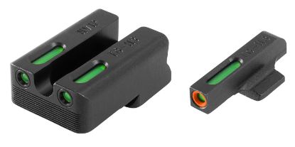 Picture of Truglo Tg13nv2pc Tfx Pro Black | Green Tritium & Fiber Optic Orange Outline Front Sight Green Tritium & Fiber Optic Rear Sight 